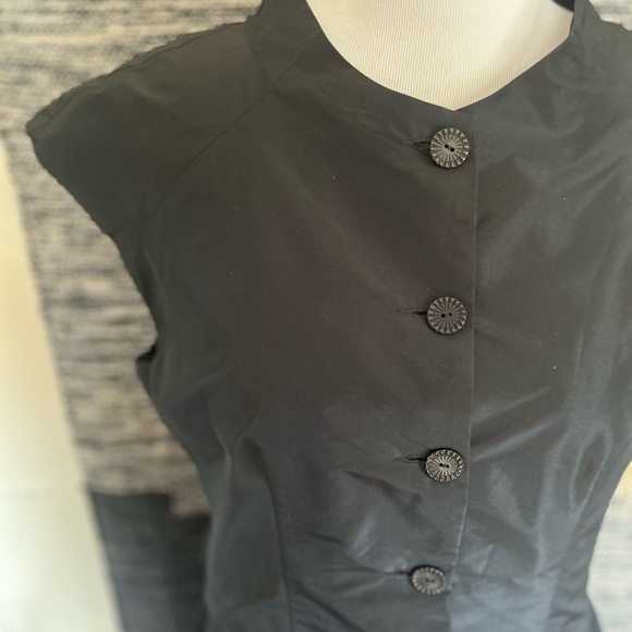 Lilith black short sleeve button down dress size 36/XS - Picture 7 of 13